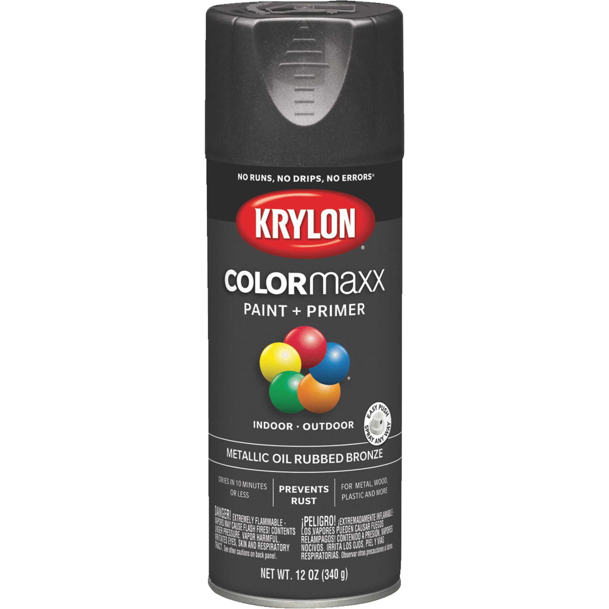 Krylon COLORmaxx Metallic Paint, Oil Rubbed Bronze, 11 oz.