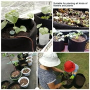 Black Plants Growing Bag Vegetable Flower Aeration Planting Pot Container