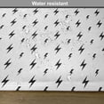 thumbnail image 6 of Ambesonne Modern Place Mats Set of 4, Thunderbolt Zig Zag, Standard Size, Black White, 6 of 6