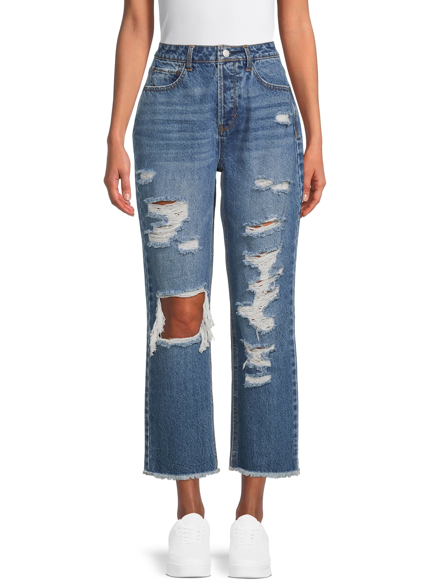 Juniors Distressed 90's Boyfriend Jean 