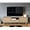 Natural, variant on Finnhomy 59 Inch Boho TV Stand for up to 70 inch TV, TV Console with 2 Hand Made Rattan Decorated Doors, Living Room Entertainment Center TV Table with Storage, Natural