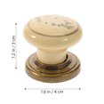 thumbnail image 2 of HINTRMENT 4Pcs Knobs for Kitchen Cabinets Khaki Zinc Alloy Simple Design Durable Use, 2 of 6