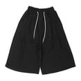 thumbnail image 4 of Gtoiithly Womens Wide Leg Cropped Pants Loose High Waisted Trousers with Pockets Casual Lightweight Comfy Sweatpants Black M, 4 of 4