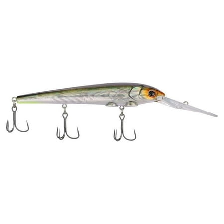 Berkley Deep Hit Stick Fishing Lure Golden Alewife 3/4 oz 4.75in Wide Aggressive Tail Action and Beefier Profile Equipped with Sharp Fusion19 Hook