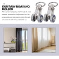thumbnail image 2 of Juego de 5 rodillos metálicos para riel de cortina, poleas para cortinas, accesorios para cortinas del hogar, 2 of 7