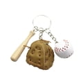 thumbnail image 1 of TechWave Baseball Keychain Three Piece Set Pendant Baseball Three In One Fashion Pendant Key Id Holder Lanyard Thick Key Disconnect Panic Alarm for Women Checke Lanyard for Keys Car Key Wallet Key, 1 of 4