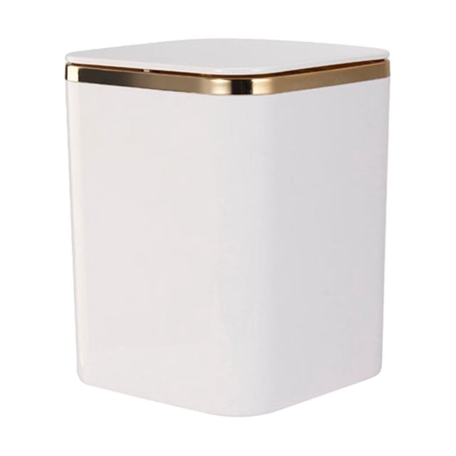Contenedor de basura compacto Cateissary ABS blanco
