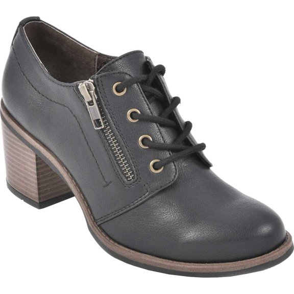 Women's White Mountain Desaray Heeled Shootie Black Smooth Faux Leather 11 M