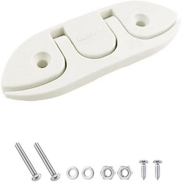 Boat Folding Cleats, Boat Flip Up Cleats, Nylon Folding Flip Up Cleat, High Strength Boat Flip-up Dock Cleat, Flip-up Dock Cleat for Dock Deck Boat Marine Kayak White White