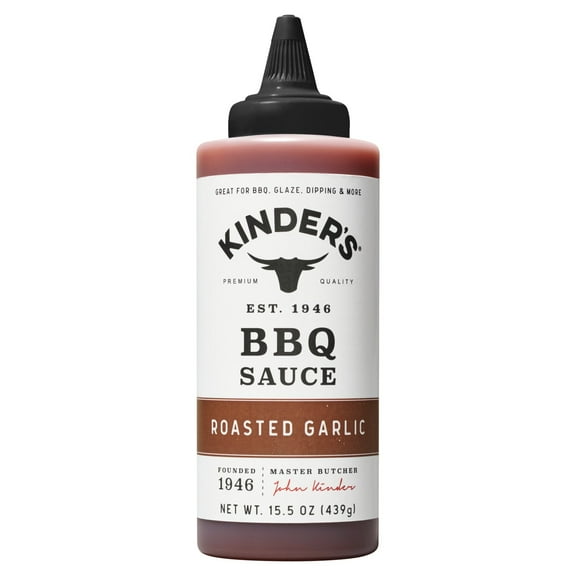 Kinders Sauce BBQ Garlic Roasted Squeeze 6 oz Package May Vary