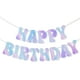 thumbnail image 1 of Banner de cumpleaños House of Party Happy Birthday, 6 pies iridiscente, 1 of 6