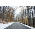 thumbnail image 2 of Orlando 32x23 White Modern Wood Framed Museum Art Print Titled - Cold Long Road, 2 of 4