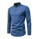 thumbnail image 1 of Camisa Slim Fit Cuello Mao Manga Larga Hombre Vestir Casual, 1 of 6