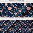 thumbnail image 2 of Soimoi Cotton Poplin Fabric Leaves & Camellias Floral Print Fabric by The Yard 56 Inch Wide, 2 of 7