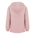 thumbnail image 5 of Woman Jacket Windproof Lightweight Zip Up Softshell Jacket Relaxed Fit Solid Spring Fall Pink XL, 5 of 5