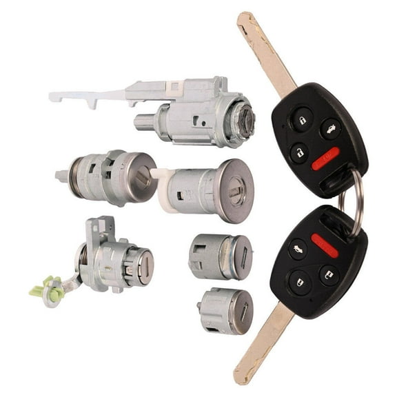 Yassdwbn 1 Set Ignition Switch Door Barrel Trunk Lock with Keys For Honda Accord 2003-2007