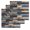 Navy blue, Brown, variant on Navy Blue Brown Wood Kitchen Dish Towels for Drying Dishes Set of 2, Farmhouse Vintage Wooden Waffle Weave Microfiber Hand Tea Bathroom Towels Quick Dry & Absorbent Towel 12x12