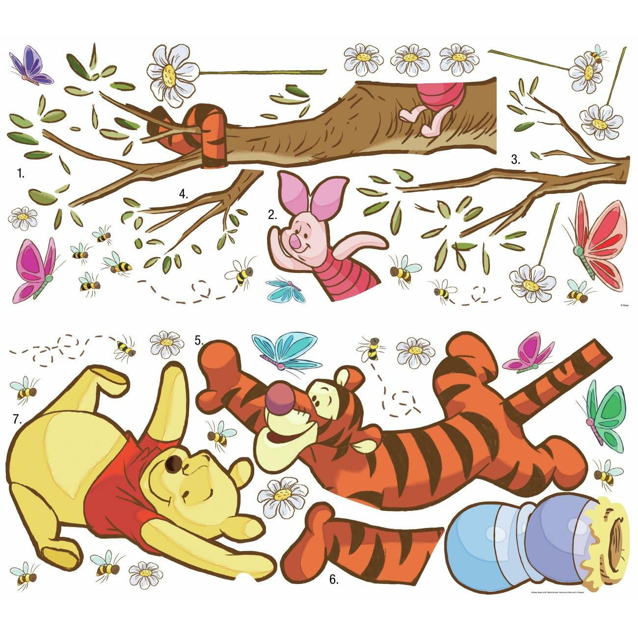 Winnie the Pooh Swinging for Honey Giant Wall Decals