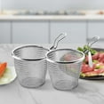 thumbnail image 5 of Stainless Steel Frying Basket, Mesh French Chefs Fries Chip Basket, Food Strainer Colander Kitchen Cooking Frying Basket with Handle(1pc), 5 of 8