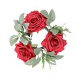 thumbnail image 5 of Baoblaze Candle Artificial Wreath Boho Wreath Decor Greenery Wreath Pillar Candleholder for Tabletop Door Dinner Red, 5 of 8