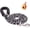 Black, variant on 5FT Dog Leash with Comfortable Padded Handle and Highly Reflective Threads for Small Medium and Large Dogs