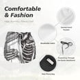 thumbnail image 6 of Lsque Skeleton Book Lover Printed Women's Running Shorts with Liner Pockets,Elastic Quick Dry Workout Athletic Gym Yoga Shorts,Womens High Waist Shorts-X-Large, 6 of 9