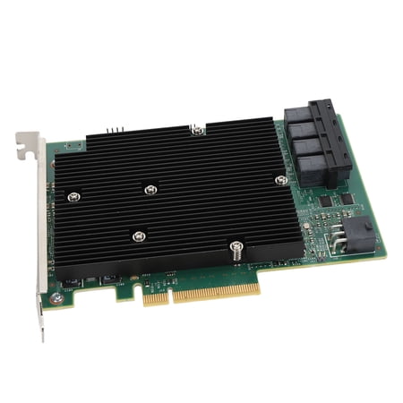 Riousery LSI SAS 9300-16I HBA Card 12Gbps 16 SATA SAS Port Controller Card for Windows, Linux, VMware, FreeBSD, PCI-e Bus Type Support 1024 Non RAID Devices (9.84 inches / 25.0 cm)