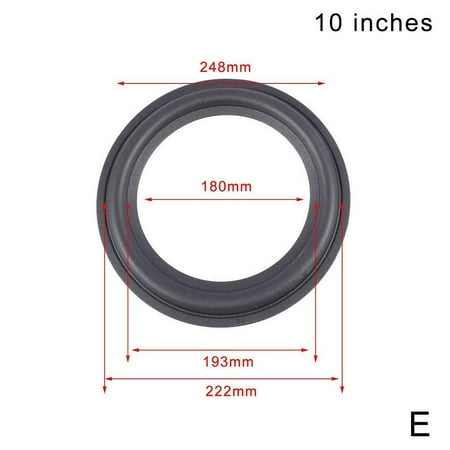 4-12 Inch Speaker Surround Rubber Woofer Edge Ring Foam Audio Repair V9H6