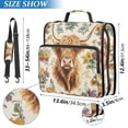 thumbnail image 2 of FORMRS Zipper Binder with Shoulder Strap 2-inch Ring 500 Sheet Capacity File Bag, Floral Cow, 2 of 5