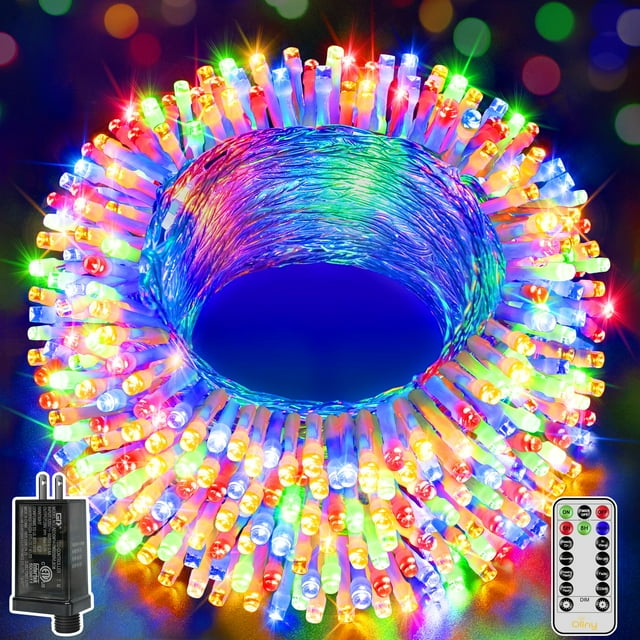 Luces navideñas Ollny 800 LED 80 m multicolor para exteriores
