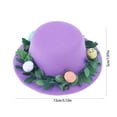 thumbnail image 3 of OAVQHLG3B Easter Decoration New Easter Party Headdress Hat Children Adult Easter Dress Hat Hairpin, 3 of 6