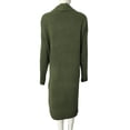 thumbnail image 4 of Women'S Long Cardigan Sweaters Chunky Open Front Oversized Slouchy Knit Fall Trendy Coatigan Jackets Green L, 4 of 5