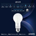 thumbnail image 7 of Luxrite Vintage A19 LED Light Bulb 7W=60W 5CCT Dimmable 800 Lumens Standard LED Edison Bulb UL Listed E26 Base 12-Pack, 7 of 7