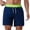 Dark Blue, variant on IWRICH Men's Swim Trunks Quick Dry Beach Shorts with Zipper Pockets and Mesh Liner Red XL
