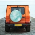 thumbnail image 2 of Fotbe Blue Marble Spare Tire Cover Thickening Universal Fit for Jeep, Trailer, RV, SUV, Truck, Tough Tire Wheel Soft Cover-16 inch, 2 of 9