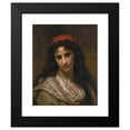 thumbnail image 2 of Hugues Merle 20x24 Black Modern Framed Museum Art Print Titled - A Rare Beauty (1871), 2 of 5