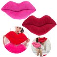 thumbnail image 2 of Big Lips Plush Cushion, Soft Stuffed Kissy Face Pillow for Car and Home Decor, 2 of 14