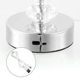 thumbnail image 6 of JONATHAN Y Lillian 12.75" Bohemian Classic Acrylic Rechargeable Integrated Portable LED Table Lamp, Clear/Chrome, JYL7106A, 6 of 6