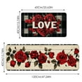 thumbnail image 2 of Carpet Kitchen Mat Set 2 Piece Home Winter Floor Decoration for Kitchen Area Textile Rugs and Mats, 2 of 4