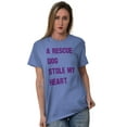 thumbnail image 5 of Rescue Dog Stole Heart Pet Adoption Women's Graphic T Shirt Tees Brisco Brands S, 5 of 6