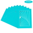 thumbnail image 2 of Teal Acid Free 12x18 Picture Frame Mats with White Core Bevel Cut for 11x14 Pictures - Fits 12x18, 2 of 4
