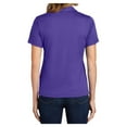 thumbnail image 3 of Yellow Rooster Women's Dri-Mesh V-Neck Female Polo Purple S, 3 of 8