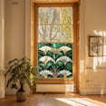 thumbnail image 2 of Window Privacy Film 19.7 x 19.7 Inch Removable Static Cling Tiffany Style Stained Glass Window Film Decorative Double-Sided Floral Window Clings for Home Office Living Room, Green4, 2 of 9