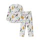 thumbnail image 1 of Balery Colorful Poodle Dog Pijama para Hombre de Dos Piezas con Manga Larga, Conjunto de Dormir y Descanso Suave con Bolsillos-Small, 1 of 7