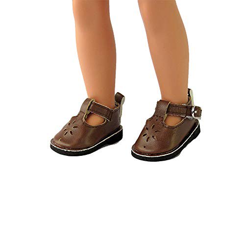 Brown Mary Janes For 14 Inch Dolls