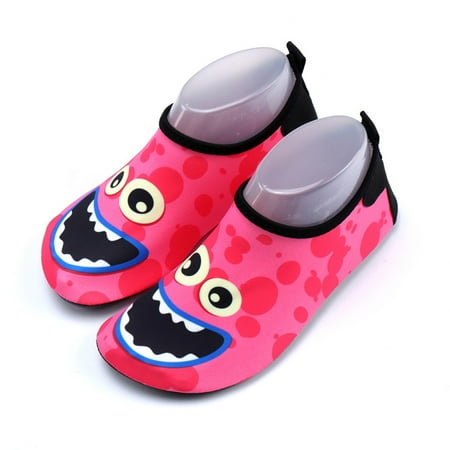

〖Yilirongyumm〗 Baby Shoes Boys Girls Quick Drying Swim Water Shoes Kids Cartoon Beach Barefoot Shoes