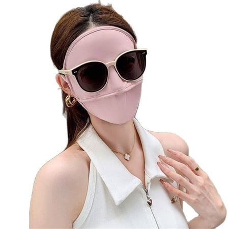 Breathable Face Cover Women Summer Face Covering Eye Protection Sunscreen Mask Sports Face Cover, Breathable Face Cover Sunscreen Sports Neck Gaiter
