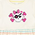thumbnail image 4 of Inktastic Girl Pirate Skull Valentine Girls Baby Dress, 4 of 5