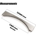 thumbnail image 4 of Goo-Ki 6 Pack 5"(128mm) Hole Center Brushed Nickel Cabinet Handle, Satin Nickel Cabinet Pull,Modern Drawer Handle,Cabinet Hardware, 4 of 6