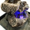 thumbnail image 4 of Langgg 3-Tier Desktop Water Fountain Decor W/LED US Crafts Table 110 V Mini Tabletop Fountain , Simple BUT Elegant B, 4 of 9